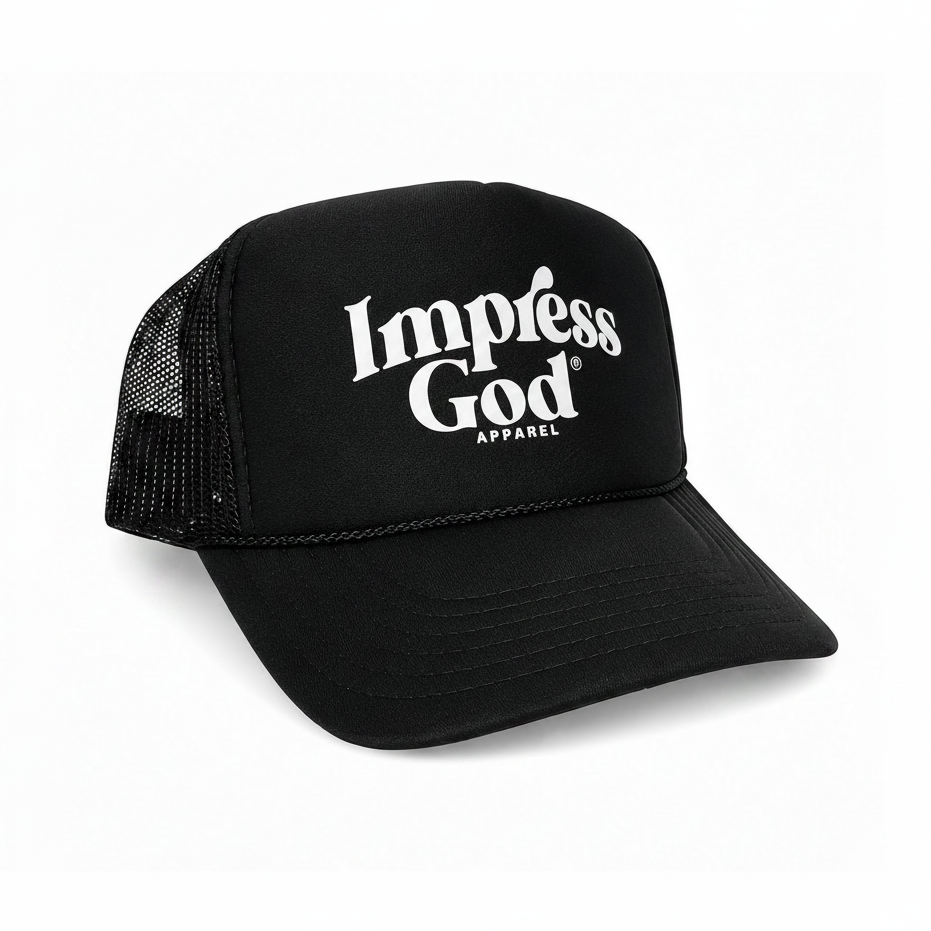 Signature Logo Trucker Hat | Black